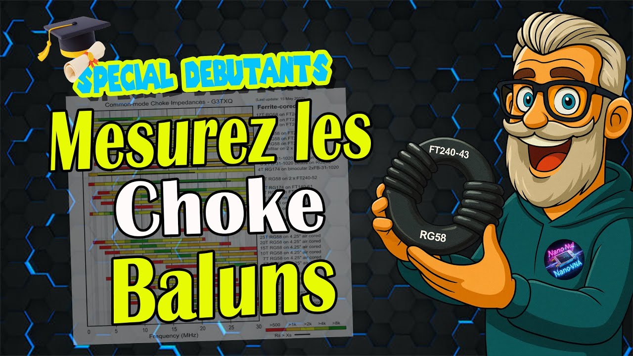 NanoVNA : Mesurer un Choke Balun (la Méthode propre)