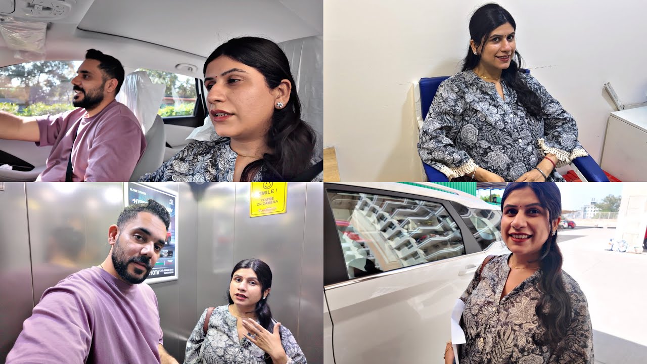 Pehli Baar New Car Main Gaye Hospital Kanchan Ke Check up Ke Liye