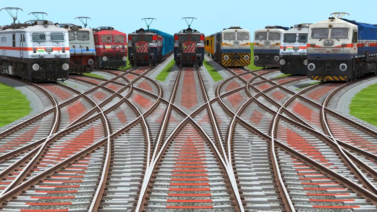 02242 NINES  TRAIN CROSSING FOR DIAMOND🎨 RAILROAD TRACKS RISKY RAILROAD TRACKS