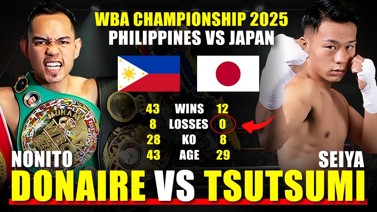 NONITO DONAIRE vs SEIYA TSUTSUMI | 2025 WBA Bantamweight Title | BR*TAL KO | Philippines vs Japan