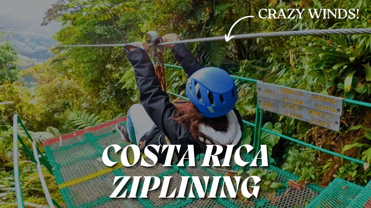 INSANE Views from Costa Rica's Most Epic Zipline! (we almost didn't make it on one zipline!)