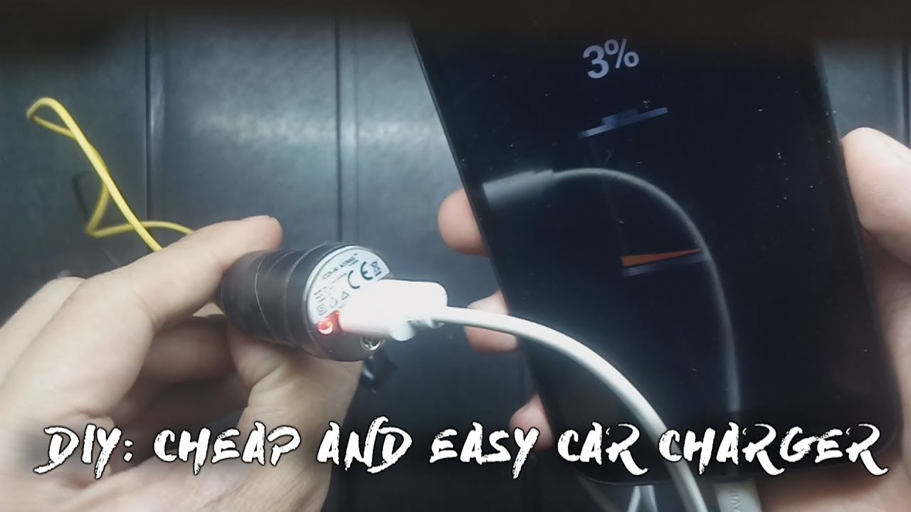 DIY: cheap and  easy 12V-24V car charger for under $5 (php 250)