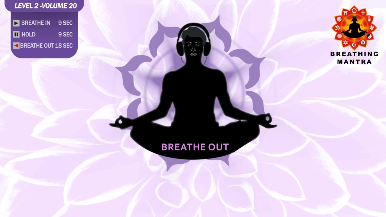 Guided Breathing mantra (9 - 9 - 18) Pranayama Breathing Exercise Level 2 vol 20