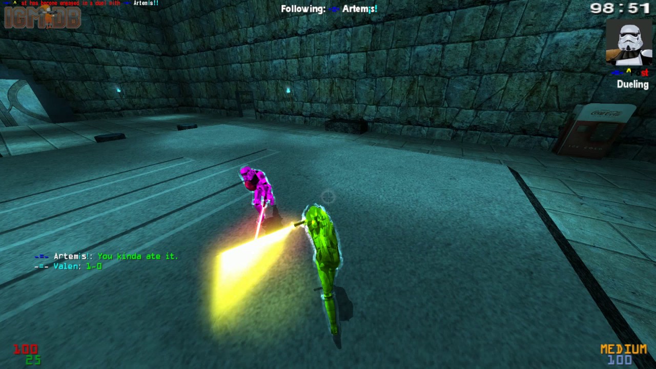 Jedi Knight: Jedi Academy: Shadow Order Clan Event - Shadow Cup 1v1 Finals - Artemis vs Frost