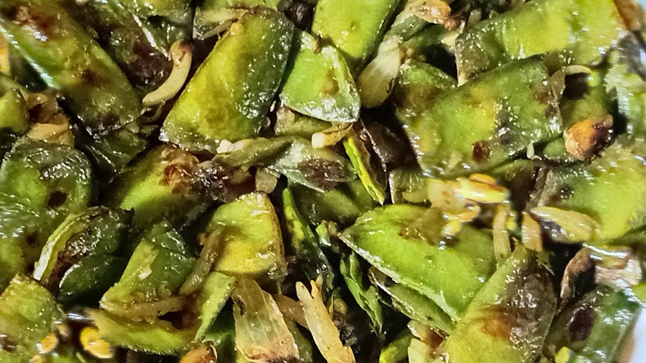 সামান্য উপকরনে খুব সহজ ভাবে সিম ভাজি 🥰🥰🥰