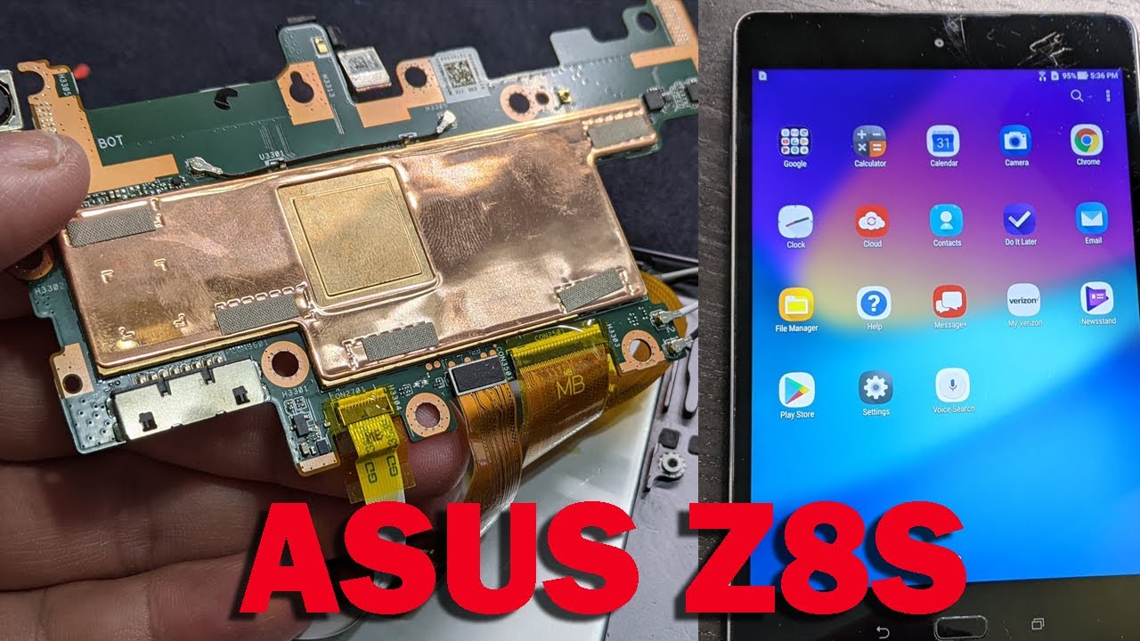 How to Remove Motherboard and Battery on Asus Zenpad Z8S