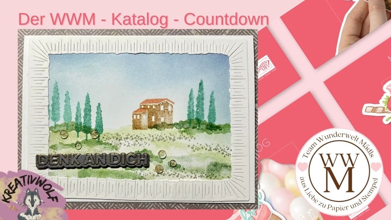 WWM Katalog-Countdown | Minikatalog| Hills of Tuscany | 1 Karte | Aquarell | Stampin Up! | DIY
