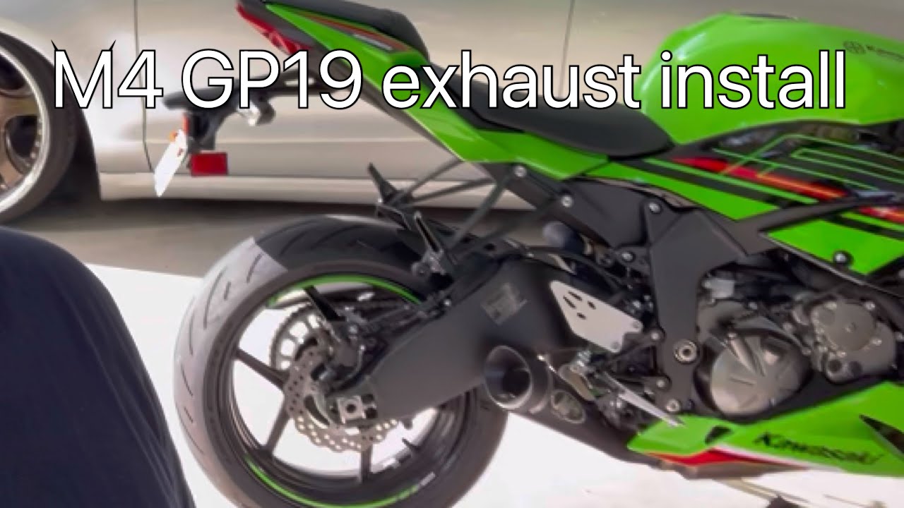 M4 GP19 exhaust instal on the 23 ZX6R