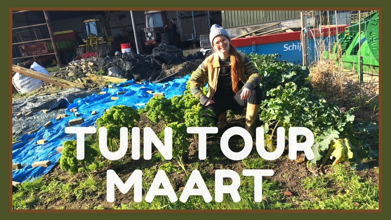 TUIN TOUR MAART | Moestuin in Maart | Wat komt waar?!
