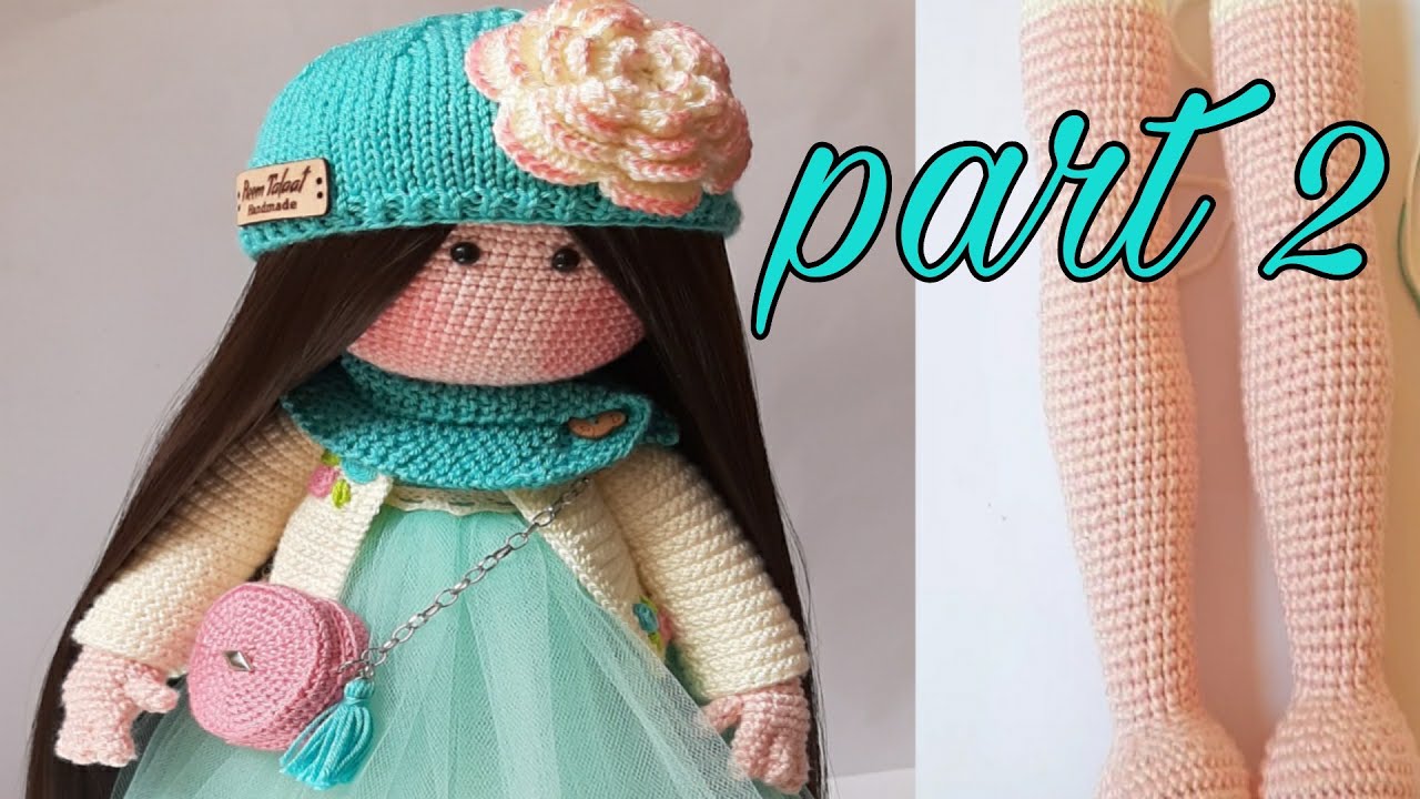 #الدمية_الروسى_تيلدا_اميجرومى ج٢❤ #tilda_amigurumi_doll part2 🦵