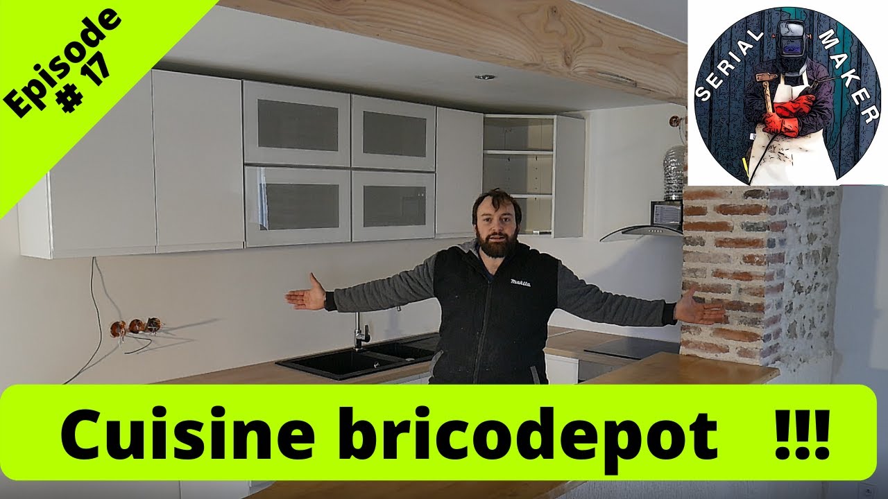 je rénove une maison pour mon père : Episode 17 : Pose d'une cuisine bricodépot !
