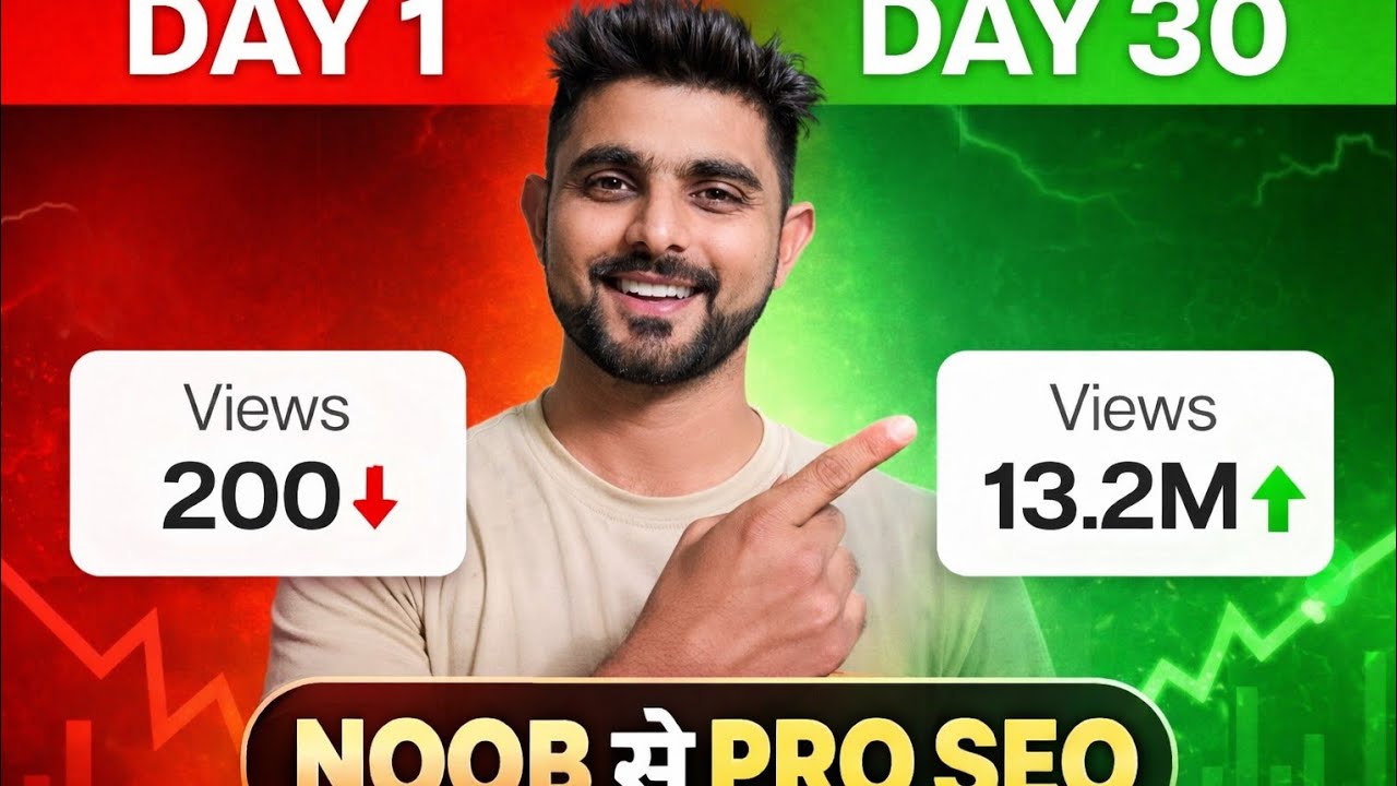 30 दीन मे YouTube Growth | NOOB से PRO SEO Strategy (Real Method)