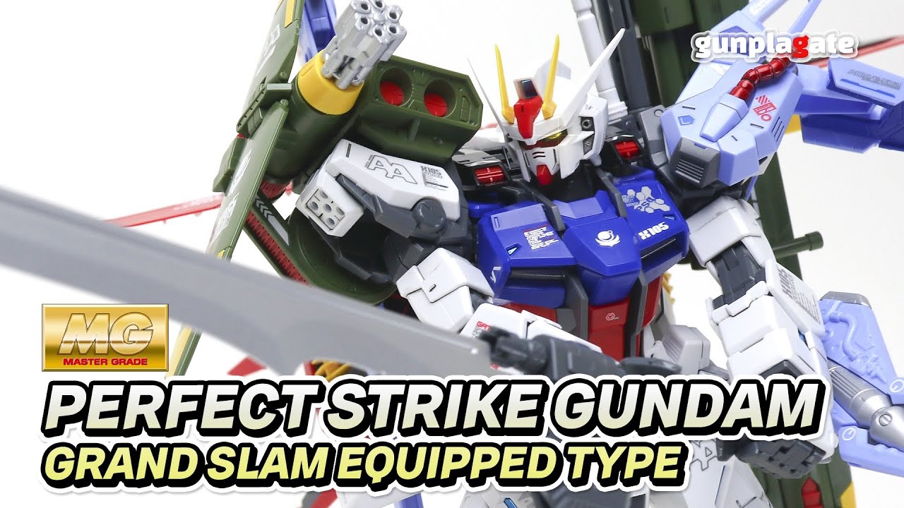 건프라 MG 퍼펙트 스트라이크 건담 그랜드 슬램 장비형 건담베이스 한정 ASMR 빠른 조립 리뷰 PERFECT STRIKE GUNDAM GRAND SLAM EQUIPPED TYPE
