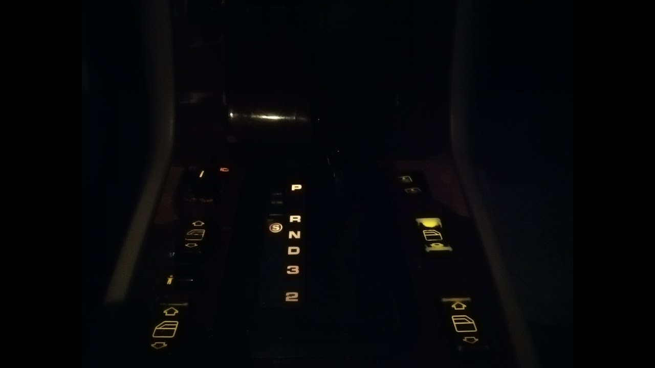 مرسيدس شبح - عدنا - تغيير إضاءة وضعية القير - W140, we're back. Changing the shifter position light