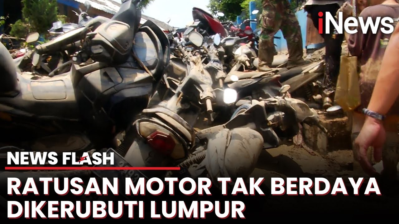 Penampakan Tumpukan Motor Berlumpur Sisa Banjir Parah di PGP Bekasi | News Flash