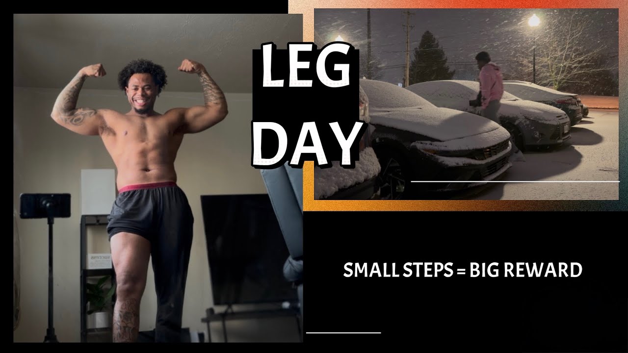 LEG WORKOUT | WINTER BULK| DOING THE LITTLE THINGS TO BE SUCCESSFUL 