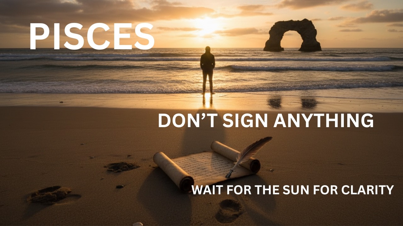 Pisces ♓️ :DON'T SIGN ANYTHING YET! 🛑 CLARITY IS COMING! ✨🌊