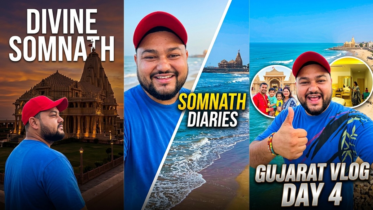 Day 4 || Somnath Jyotirlinga || Somnath Beach ||Bhalka Tirth||Family Trip || Gujrat Trip ||