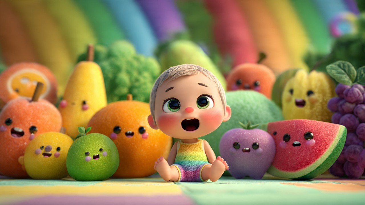 Learn Fruits Song for Kids 🍎🍌 | Fun & Healthy Food Song #foryou #viralvideo