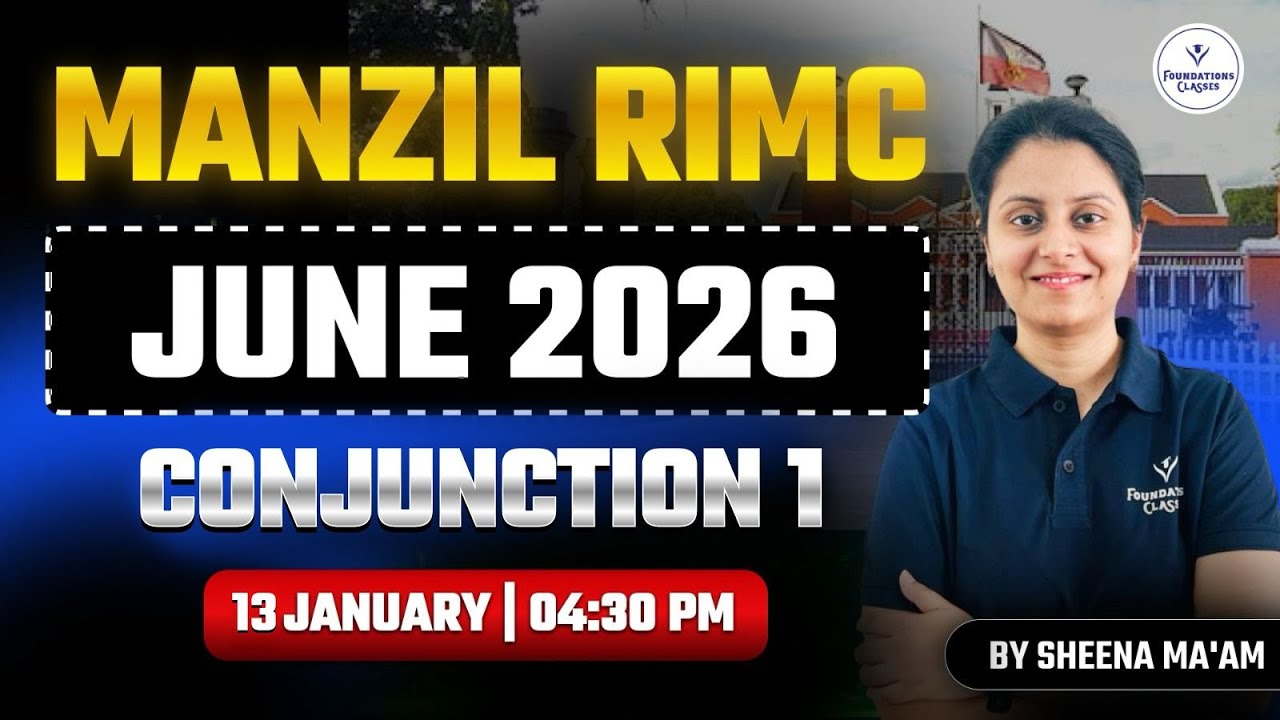 RIMC June 2026 English | Conjunction Part 1 | Manzil RIMC Batch | Sheena Ma&rsquo;am