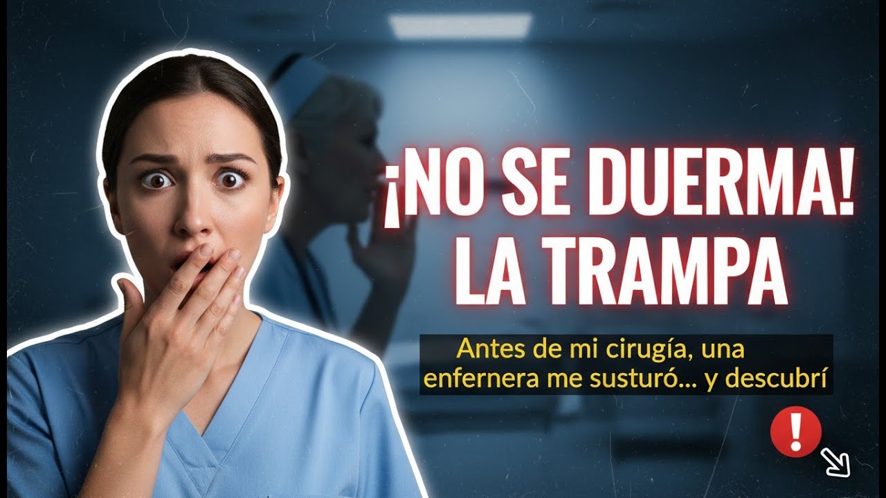 Antes de mi cirugía, una enfermera me susurró “¡No se duerma!”… y descubrí la trampa