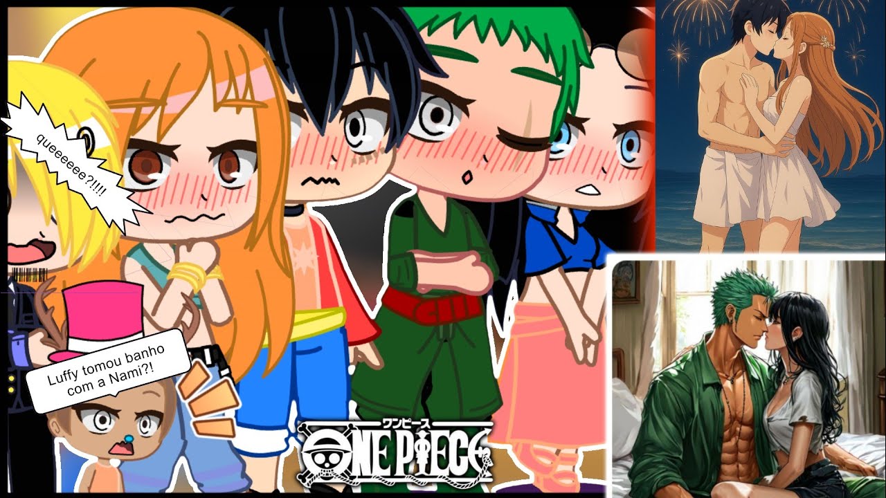 Mugiwaras React Shipps Fotos e Memes | One Piece | Luffy tomou banho com a Nami? Zorobin lunami😂❤️