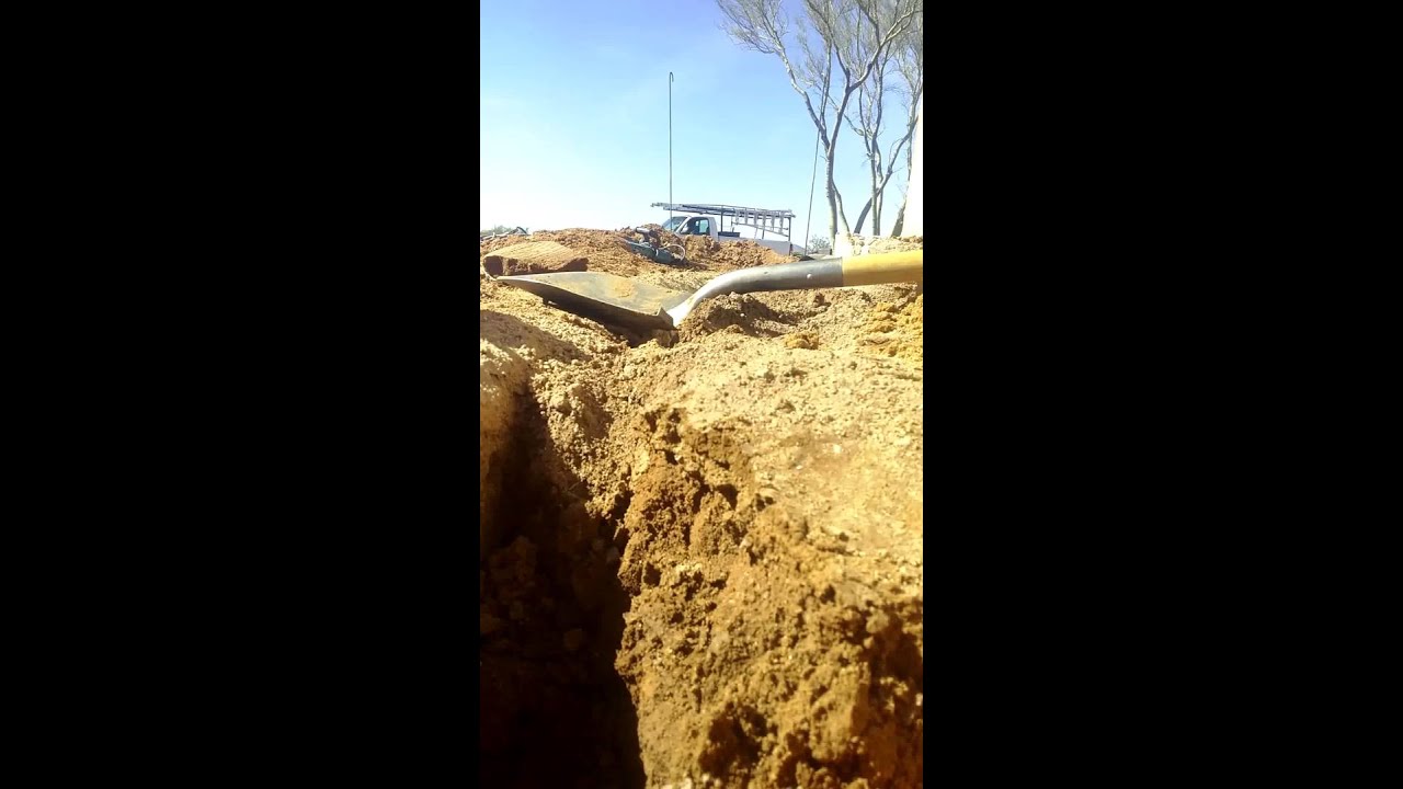 Digging a hole 5 feet deep & 2 feet wide