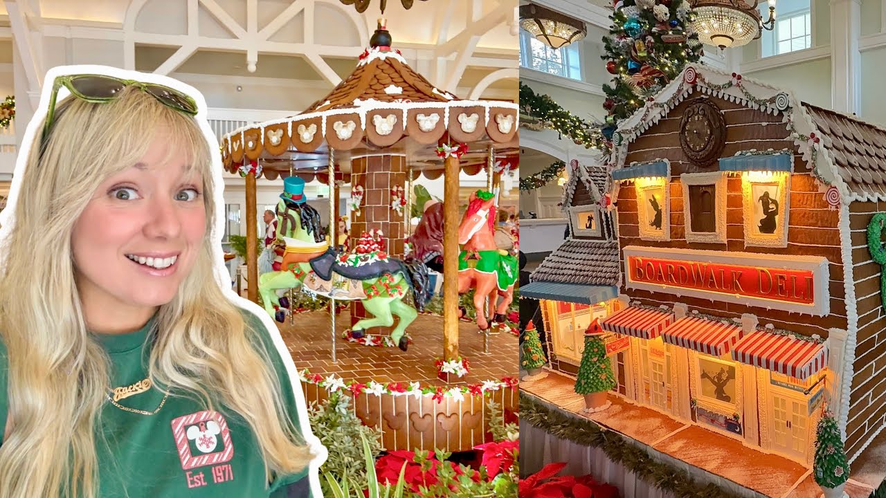 Christmas at Disney's Boardwalk, Beach Club & Yacht Club: Amazing Gingerbread Carousel & More