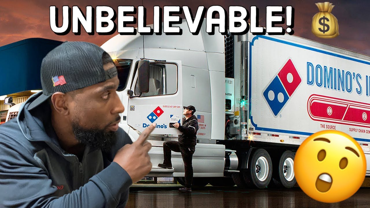 Did you know Domino’s truck driver’s make all the MONEY? 💰😲👀#trucking #truckdriver #delivery
