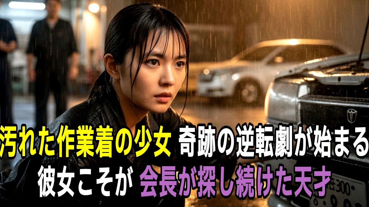 「ただの清掃員だろ？」と店長に侮辱された20歳の少女、実は会長が探し続けた天才整備士と判明し立場逆転【感動する話】【朗読】