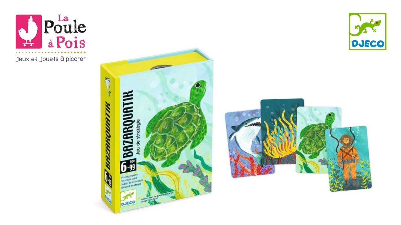 Jeu de cartes Bazarquatik - Djeco - lapouleapois.fr