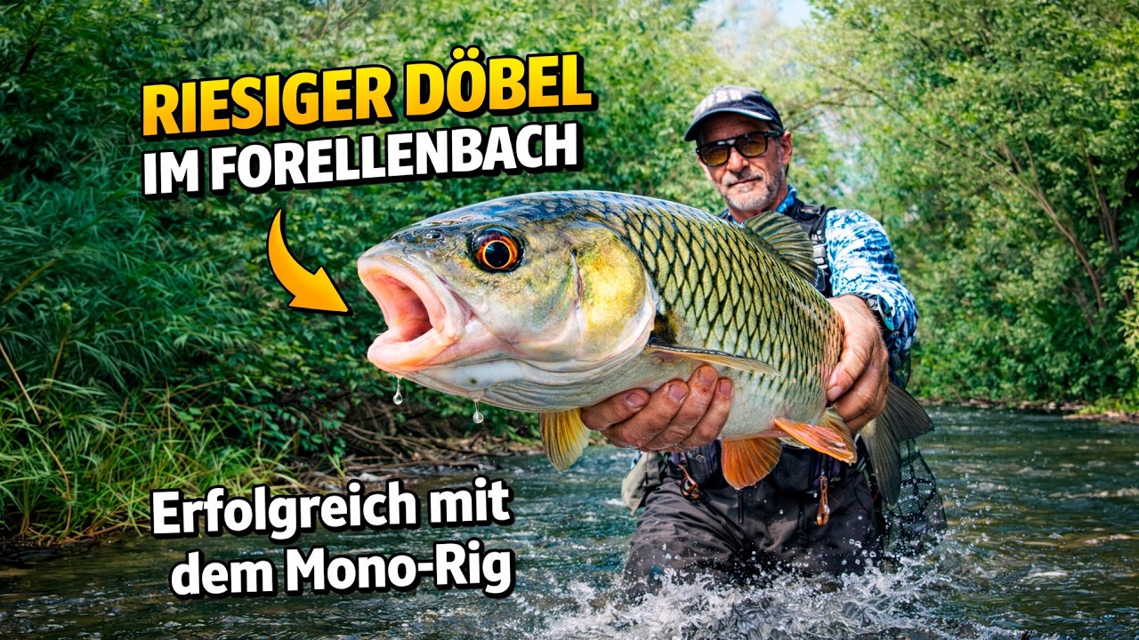 Riesiger Döbel im Forellenbach - ein echtes Fliegenfischer-Abenteuer #flyfishing #fliegenfischen