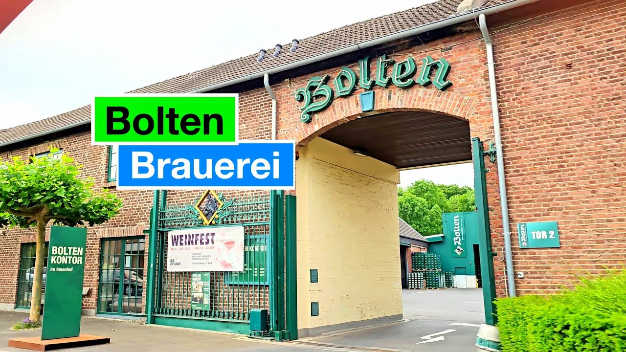 Driving through the charming small town of Korschenbroich, Germany | Passing the Bolten Brewery