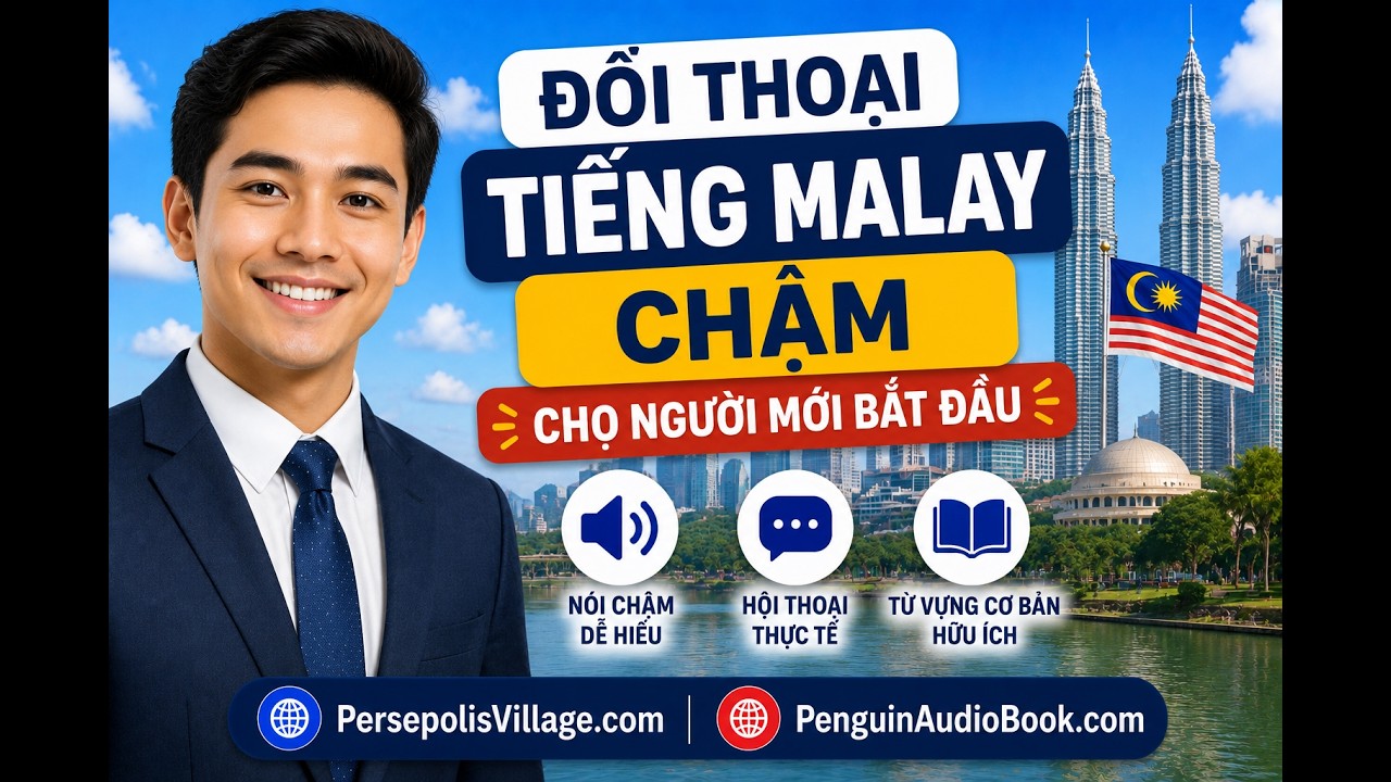 Đối thoại chậm bằng tiếng Malay cho người mới bắt đầu