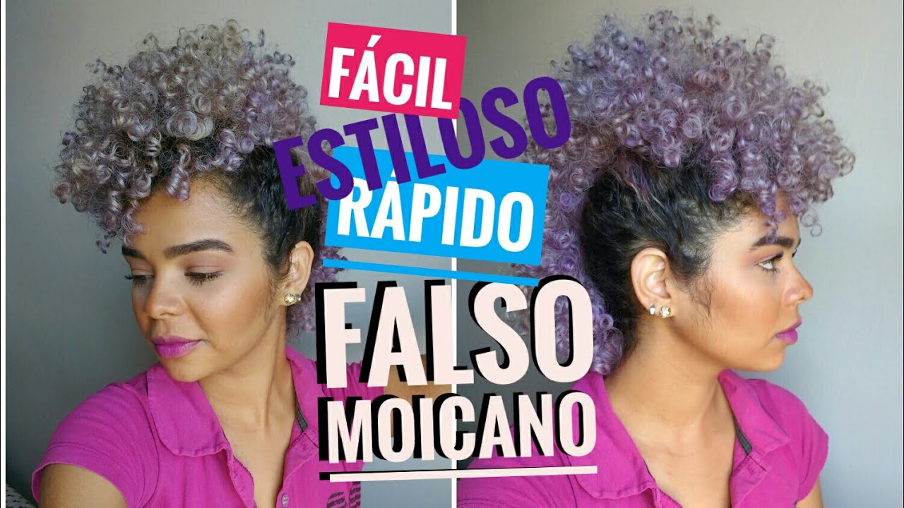 Falso moicano maravilhoso para cabelo cacheado curto | Jemima Lucas