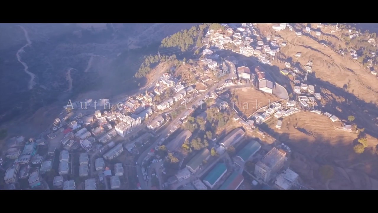 Almora city Aerial view | UTTARAKHAND | Travel video