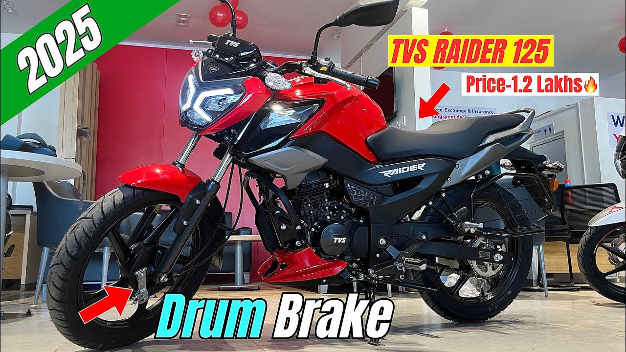 New Tvs Raider 125 Drum Brake Launch!🔥 - Price, Mileage & Features Review