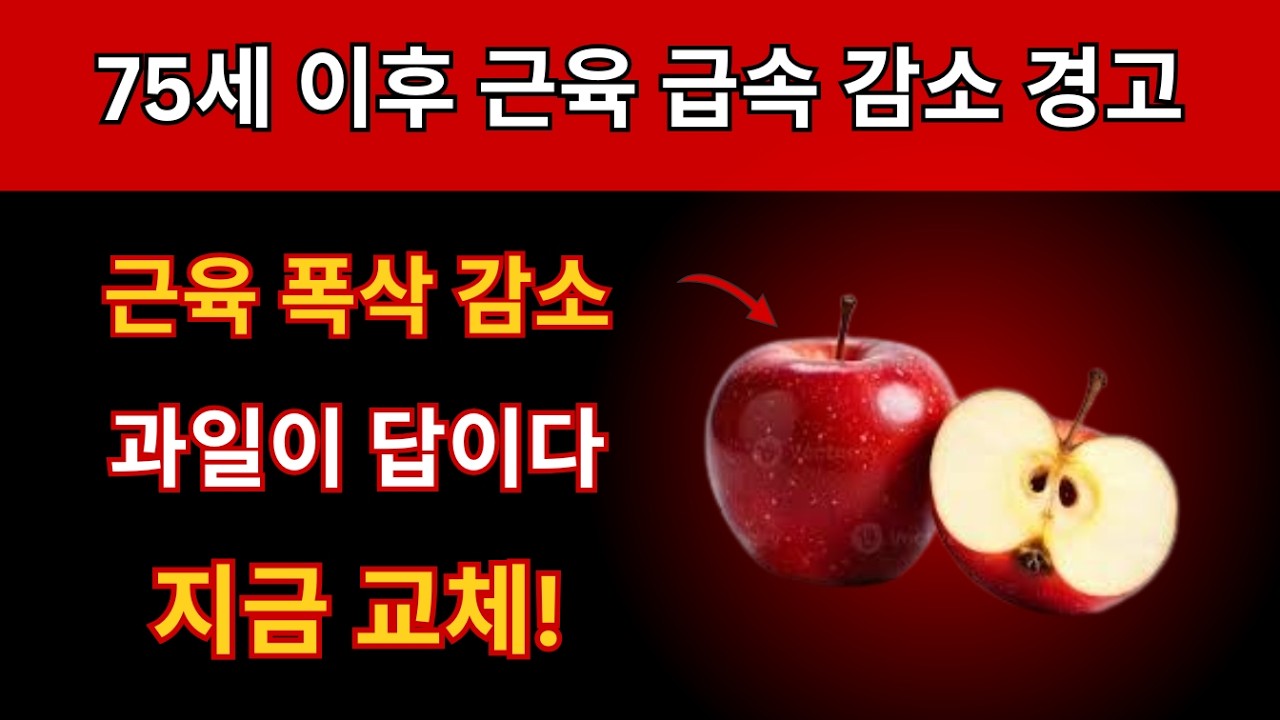 75세 이후 근육 빠르게 사라진다! 계란 대신 이 과일 하나면 100배 효과? 지금 당장 바꾸세요