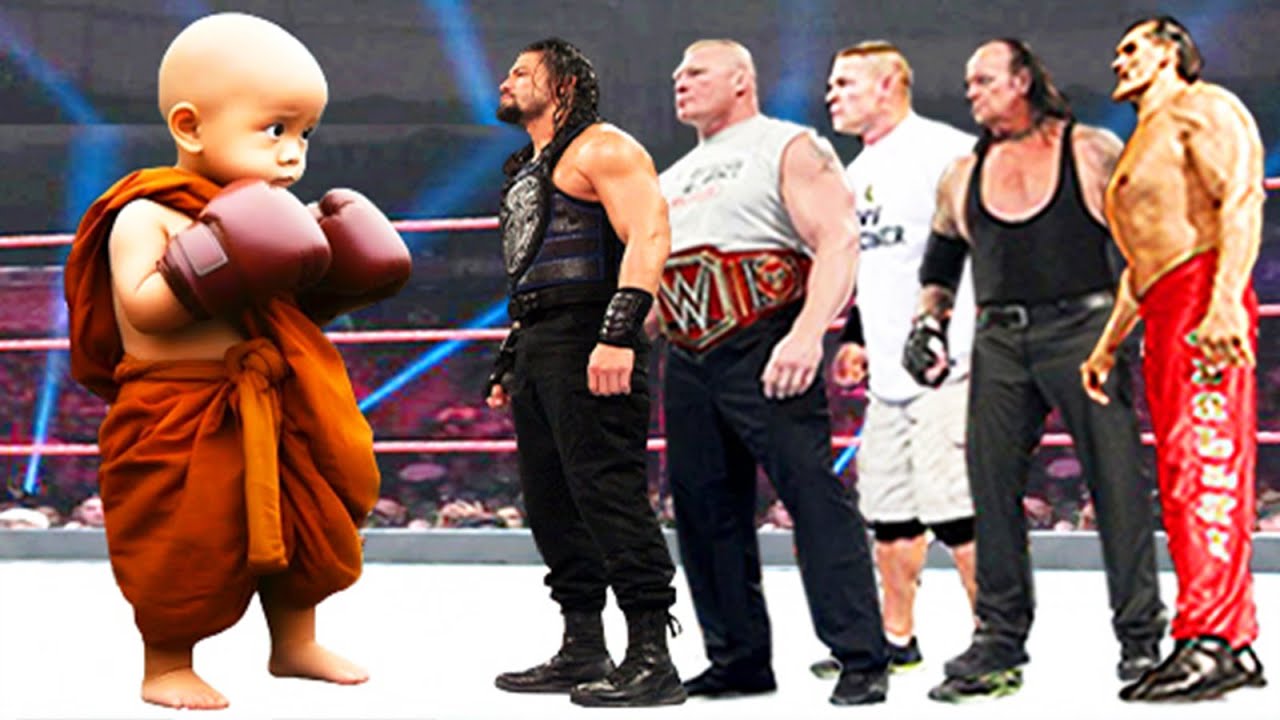 BABY MONK vs Roman Reigns, Brock Lesnar, John Cena, The Undertaker & The Great Khali