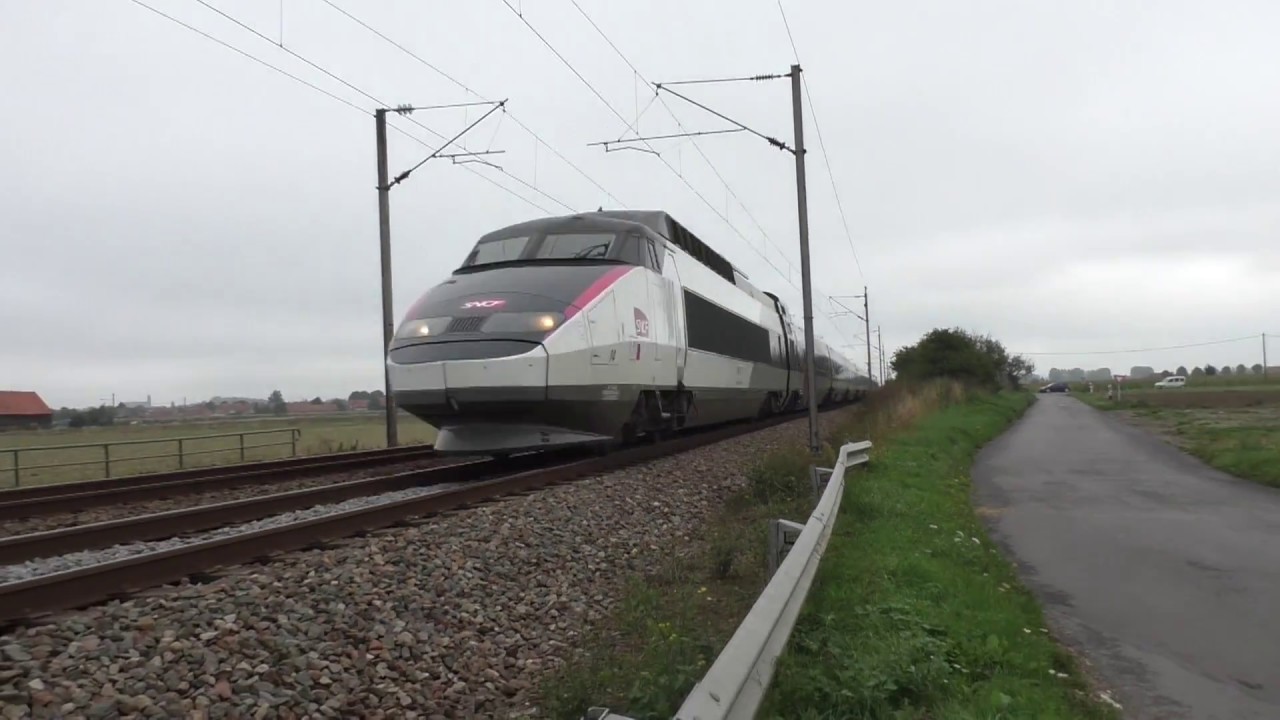 (HD) Trains at Calais Frethun & Morbecque - 22/8/17