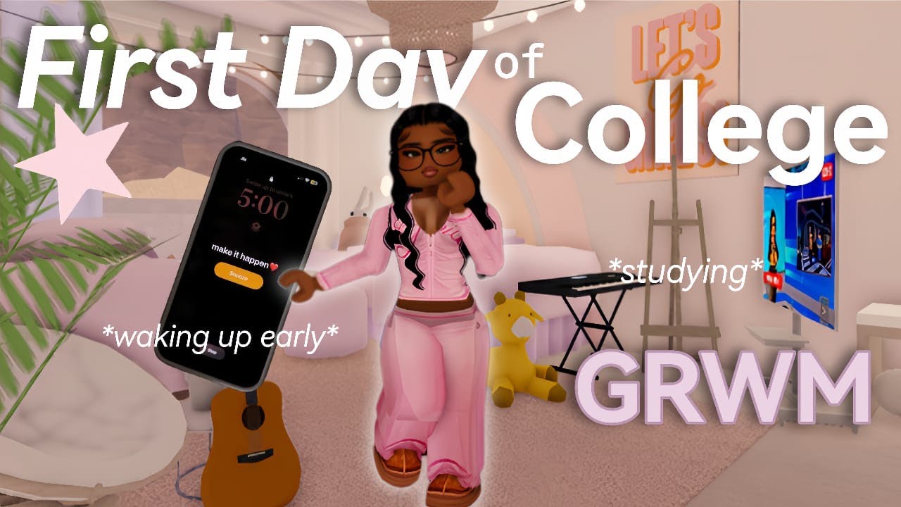 GRWM for My FIRST Day of COLLEGE 🎓 | Berry Avenue Roleplay | w/voices