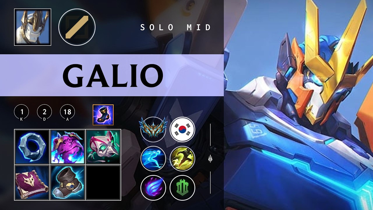 Galio Mid vs Katarina - KR Challenger Patch 26.07