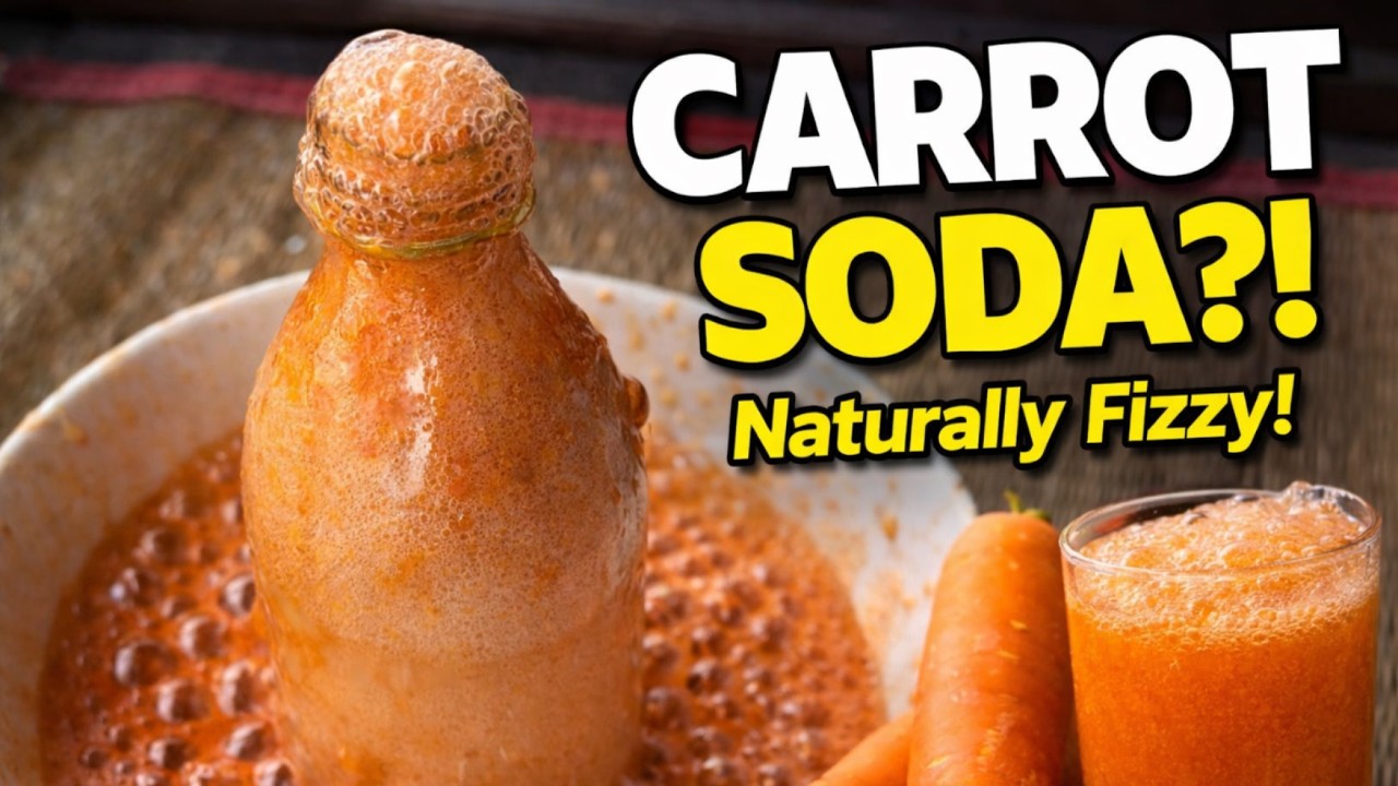 Homemade Carrot Soda (Naturally Fizzy!) | Fermented Probiotic Drink