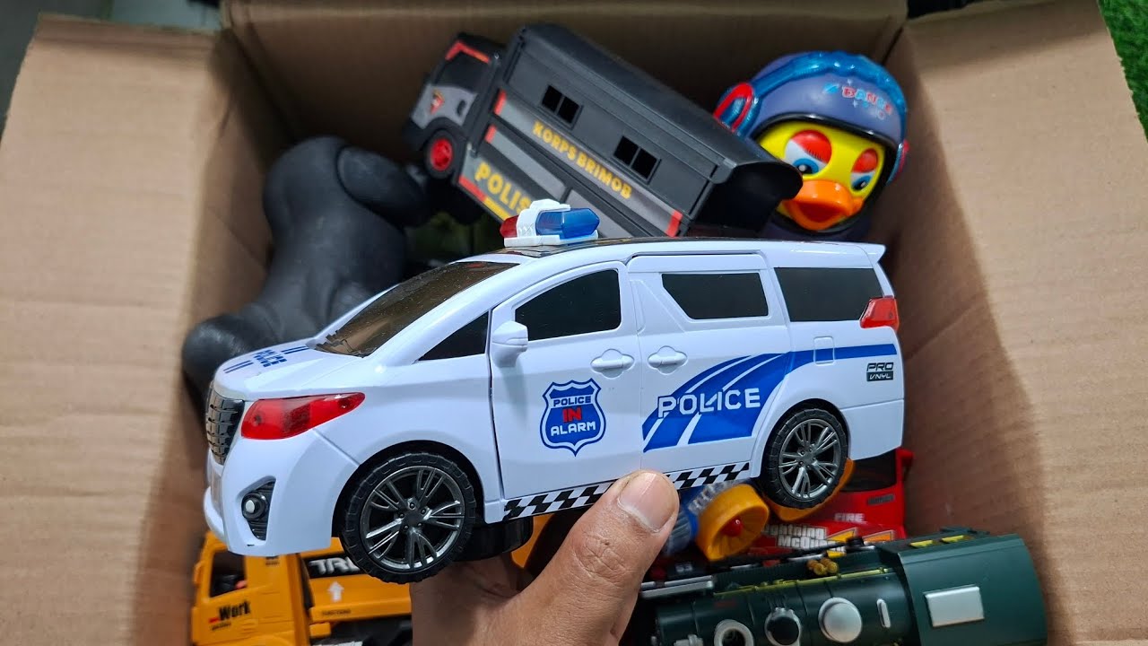 2:47 Minute Satisfying With Unboxing Police Car, Train,  Dum Truk || ASMR 
