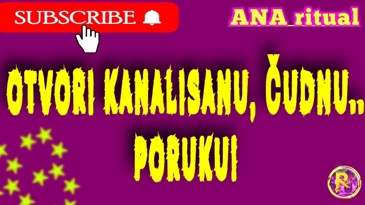 OTVORI KANALISANU, ČUDNU PORUKU!