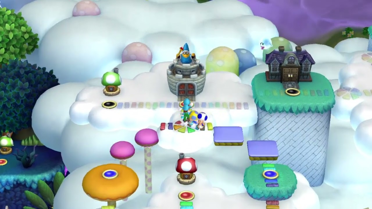 new super mario bros u world 7 complete (4 players synchronized)