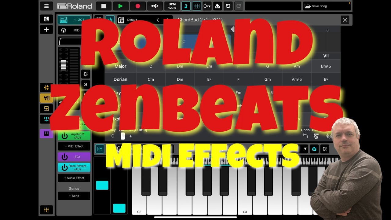 Roland Zenbeats 3 - Tutorial 28: How to add additional AU Midi Effects and use them