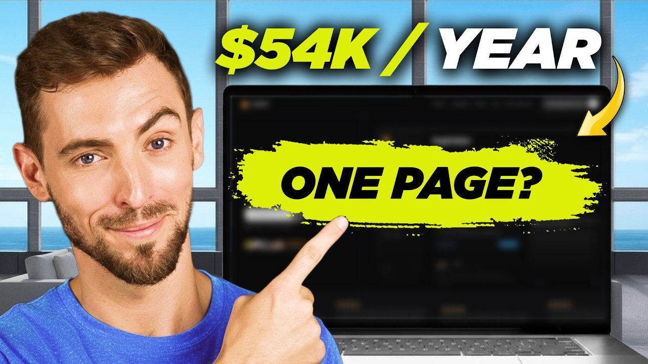 I Copied A $54,000 One Page Website With AI