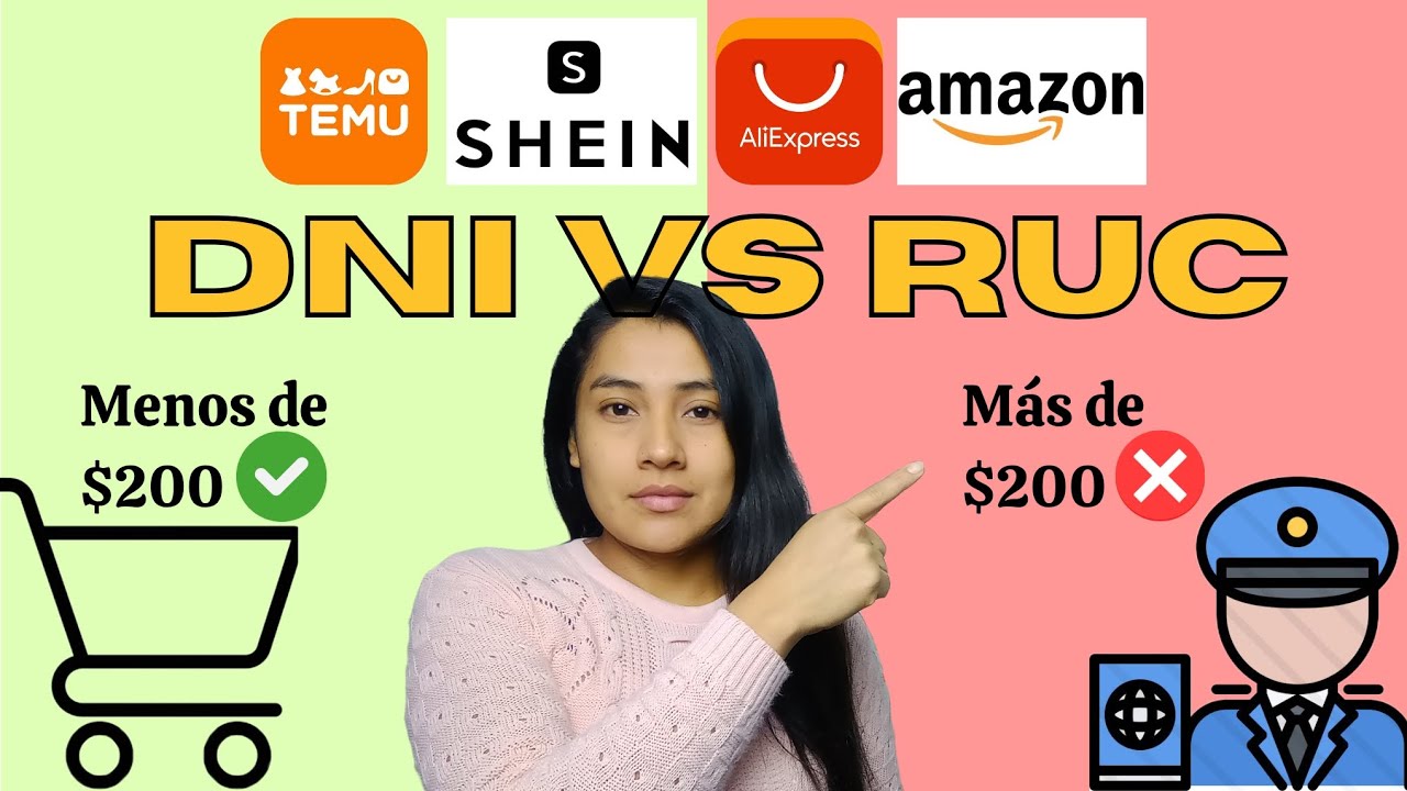 💸 Cuánto puedes importar sin pagar impuestos | AliExpress, Amazon, Shein, Temu Perú 2025 (DNI o RUC)