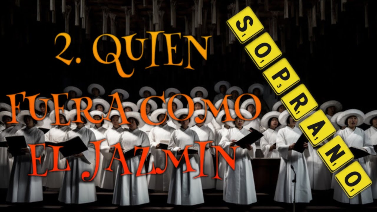 Soprano - QUIÉN FUERA COMO EL JAZMÍN “Indianas” - Carlos Guastavino + Video Partitura 🎼🎤🎶🎵